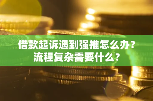 北京借款起诉遇到强推怎么办？流程复杂需要什么？