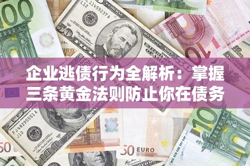 北京企业逃债行为全解析：掌握三条黄金法则防止你在债务乱局中“踩雷”