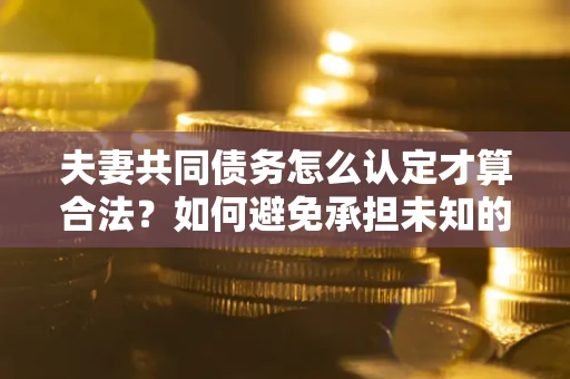 北京夫妻共同债务怎么认定才算合法？如何避免承担未知的债务风险？